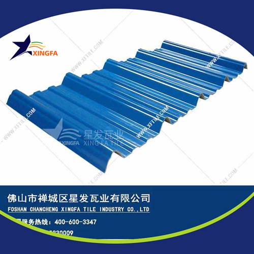 厚度3.0mm蓝色900型PVC塑胶瓦 长春工程钢结构厂房防腐隔热塑料瓦 pvc多层防腐瓦生产网上销售